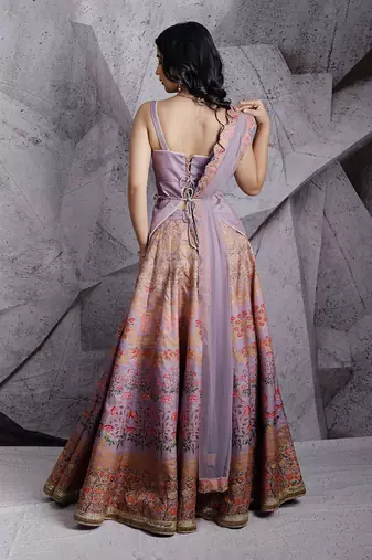 Lilac Digital Lehenga Set