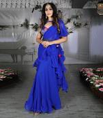 Midnight Blue Kyaarpaann Saree