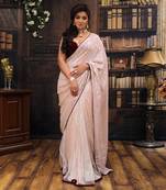 Pink And Maroon Shimmer Saree