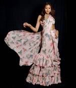 Pink Paradise Ruffle Saree