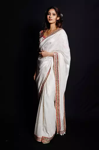 Ivory Garden Of Silk Saree