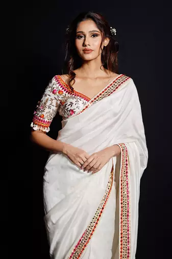 Ivory Garden Of Silk Saree