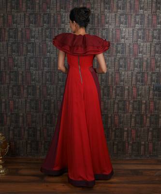 Red Ruffle Gown 3