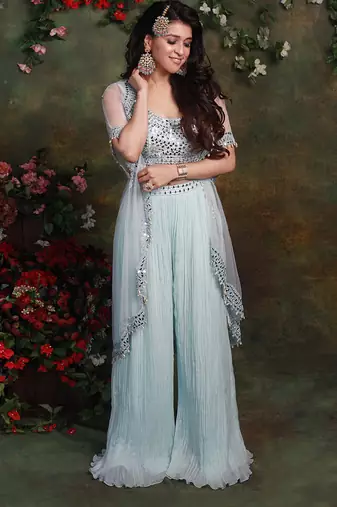 Blue Plazzo Set