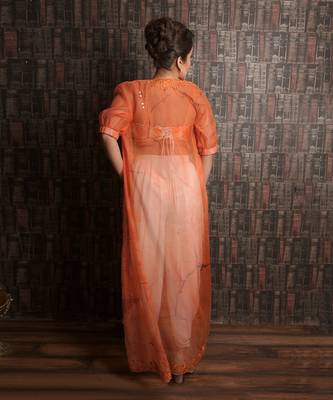 Orange Jacket Dhoti 3