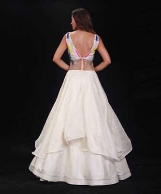 Ivory  Synchronized Scintillation Gown 5