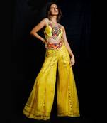 Yellow Phoolon Ki Haldi Palazzo Set