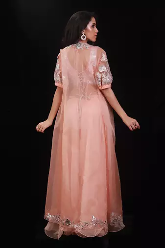 Peach Jacket Set