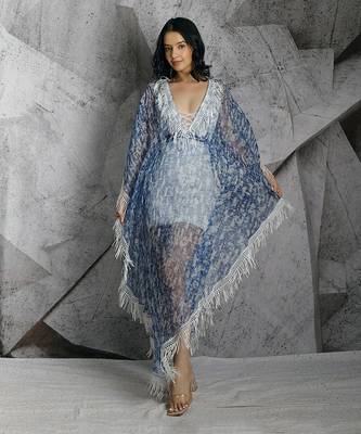 Blue Lace Kaftan 1
