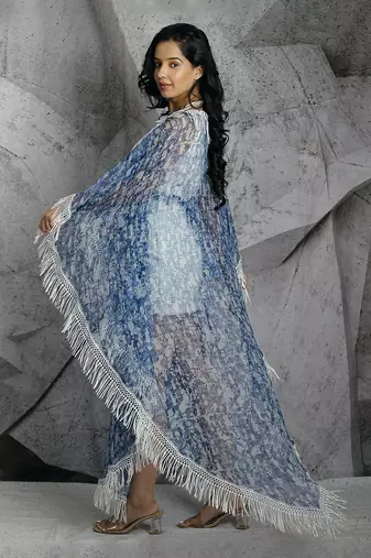 Blue Lace Kaftan