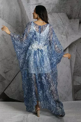 Blue Lace Kaftan