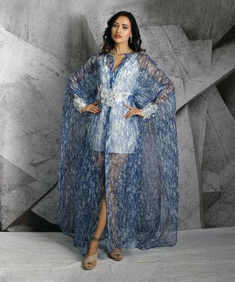 Blue Jacket Kaftan 1