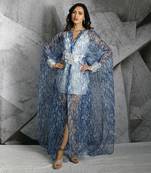 Blue Jacket Kaftan