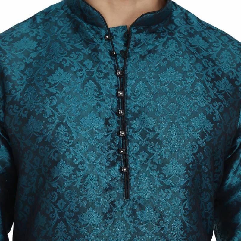 JACQUARD PRINTED STITCHED KURTA & PYJAMA