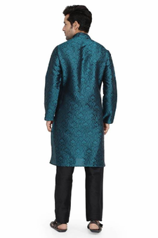 JACQUARD PRINTED STITCHED KURTA & PYJAMA