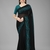 Black embroidered georgette saree with blouse