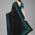 Black embroidered georgette saree with blouse