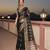 KORAMS DESIGN BANARASI COTTON SILK BLACK KITE DESIGN WEAVING BORDER FESTIVE CASUAL WEAR SAREE WITH BLOUSE 