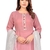 Seamore Cotton Blend Pink Embroidery For Women Stitched Kurta Set