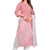 Seamore Cotton Blend Pink Embroidery For Women Stitched Kurta Set