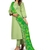 Seamore Cotton Slub Pista Embroidery For Women Stitched Kurta Set
