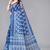 Multicolor printed cotton saree with blouse