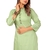 Seamore Rayon Pista Embroidery For Women Stitched Kurta Set