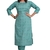 Seamore Cotton Blend Green Embroidery For Women Stitched Kurta Set