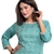 Seamore Cotton Blend Green Embroidery For Women Stitched Kurta Set
