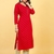 Seamore Rayon Raani Mirror Work For Women Stitched Kurta Set