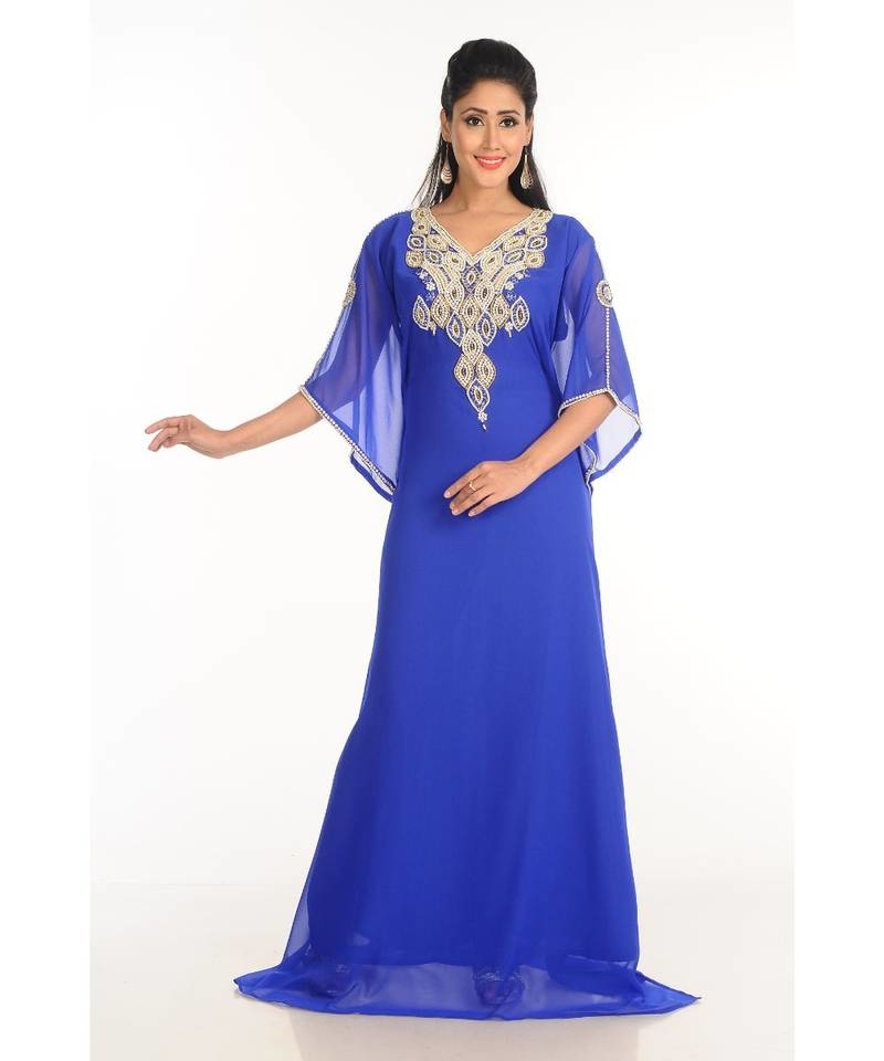Gandura Dubai Moroccan Arabic Traditional Party Thobe Kaftan