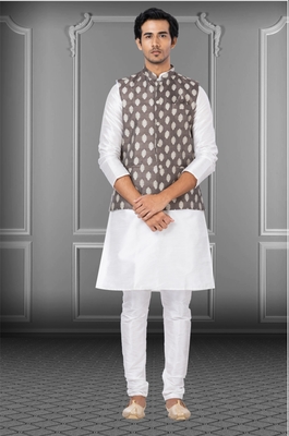 Designer Function Wear Heavy Kurta Pajama With Jacket 1