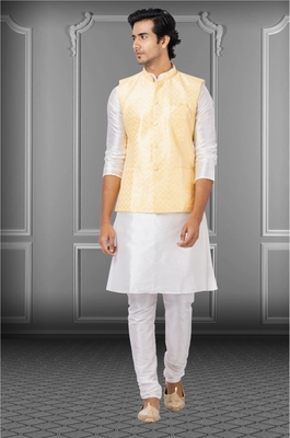 Designer Function Wear Heavy Kurta Pajama With Jacket 1