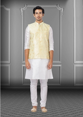 Designer Function Wear Heavy Kurta Pajama With Jacket 1
