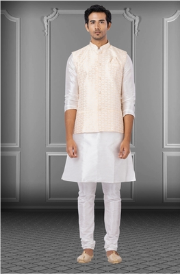 Designer Function Wear Heavy Kurta Pajama With Jacket 1