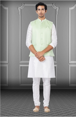 Designer Function Wear Heavy Kurta Pajama With Jacket 1