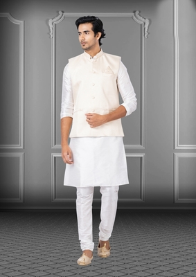 Designer Function Wear Heavy Kurta Pajama With Jacket 1