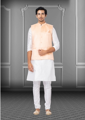 Designer Function Wear Heavy Kurta Pajama With Jacket 1