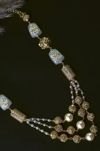 Brass Layered Mala
