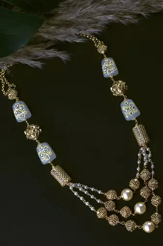 Brass Layered Mala