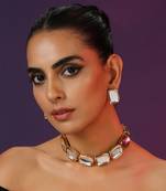 Gold Tone Kundan Choker Set