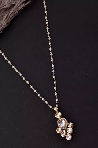 Gold Tone Kundan Locket