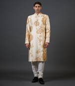 Ivory Floral Digital Printed Kurta Set