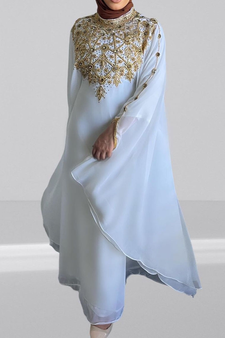 Sale!! Royal Fashion Dubai Beaded Kaftan Abaya Party African Clothing Crystal Fancy Work New Collection Dresses