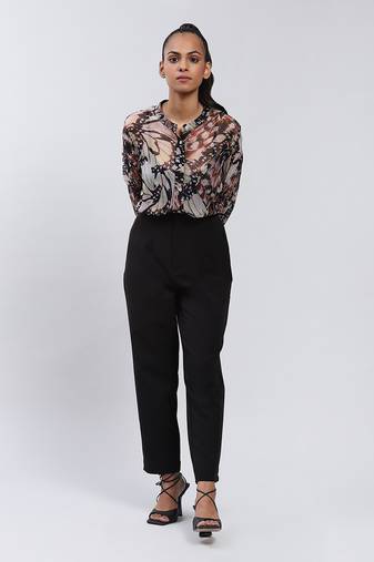 LABEL Black High Waist Pant