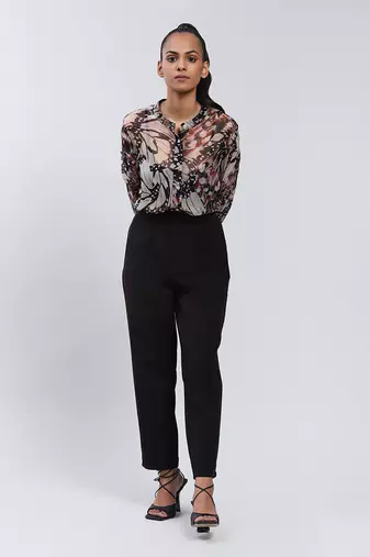 LABEL Black High Waist Pant
