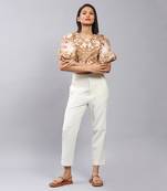 LABEL Ivory High Waist Pant