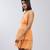 Orange Tiered Short Dress