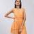 Orange Tiered Short Dress