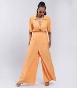 LABEL Orange Solid Co-Ord Set